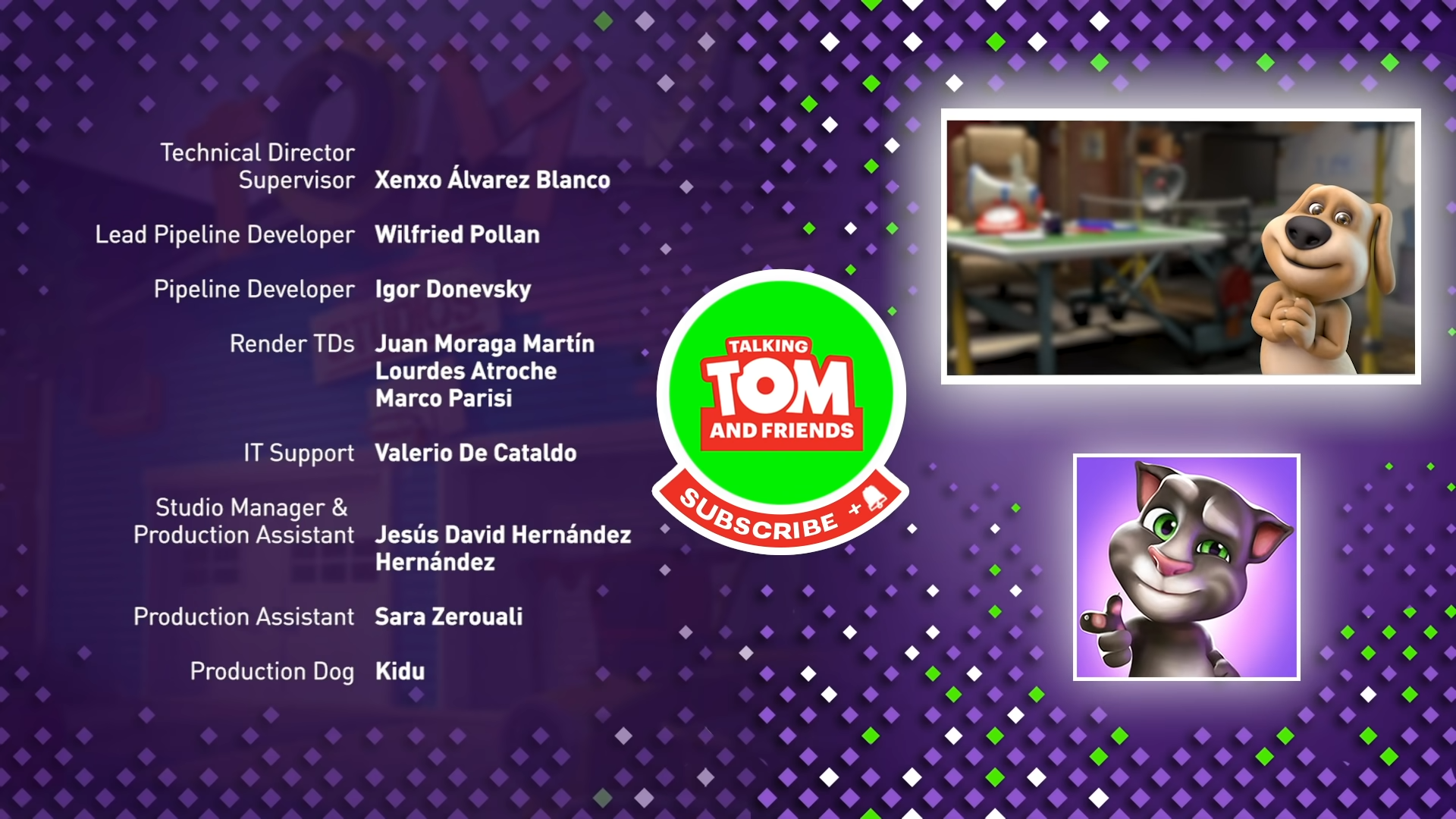 Credits roll as Render Technical Director
