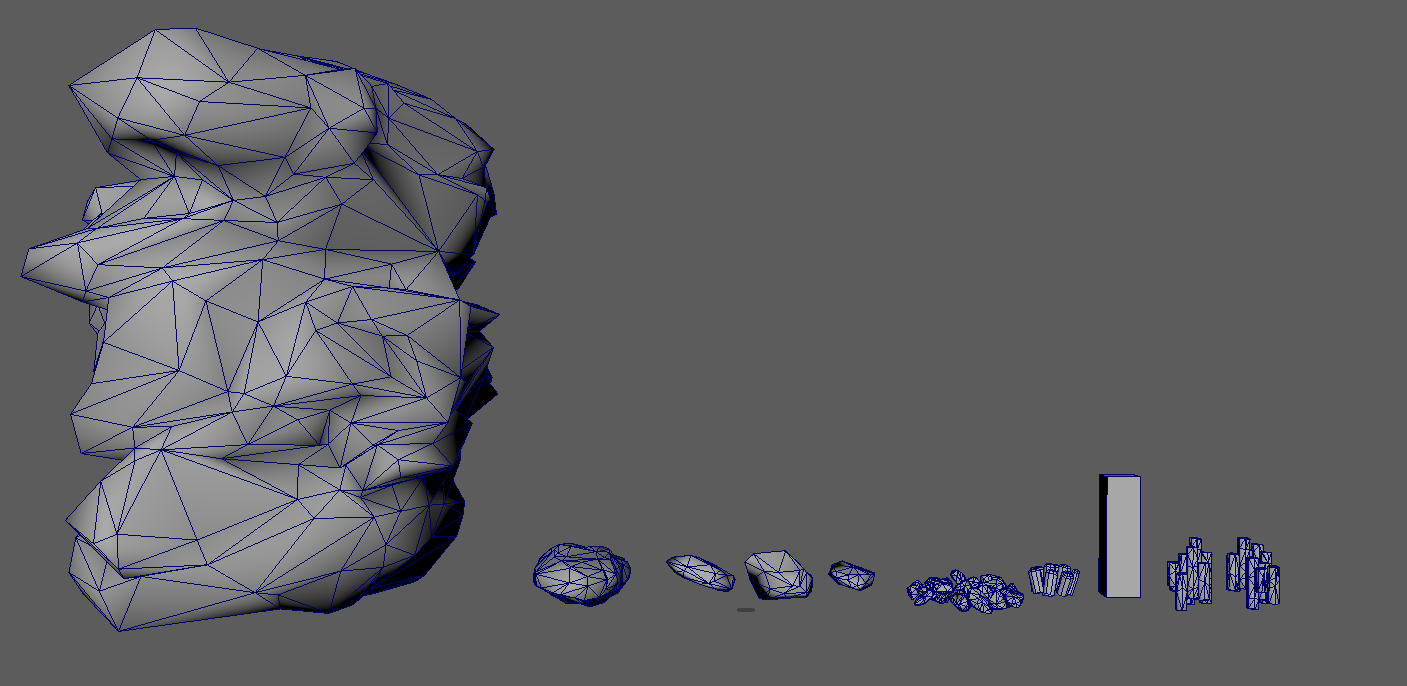 Wireframe of all the props in the site