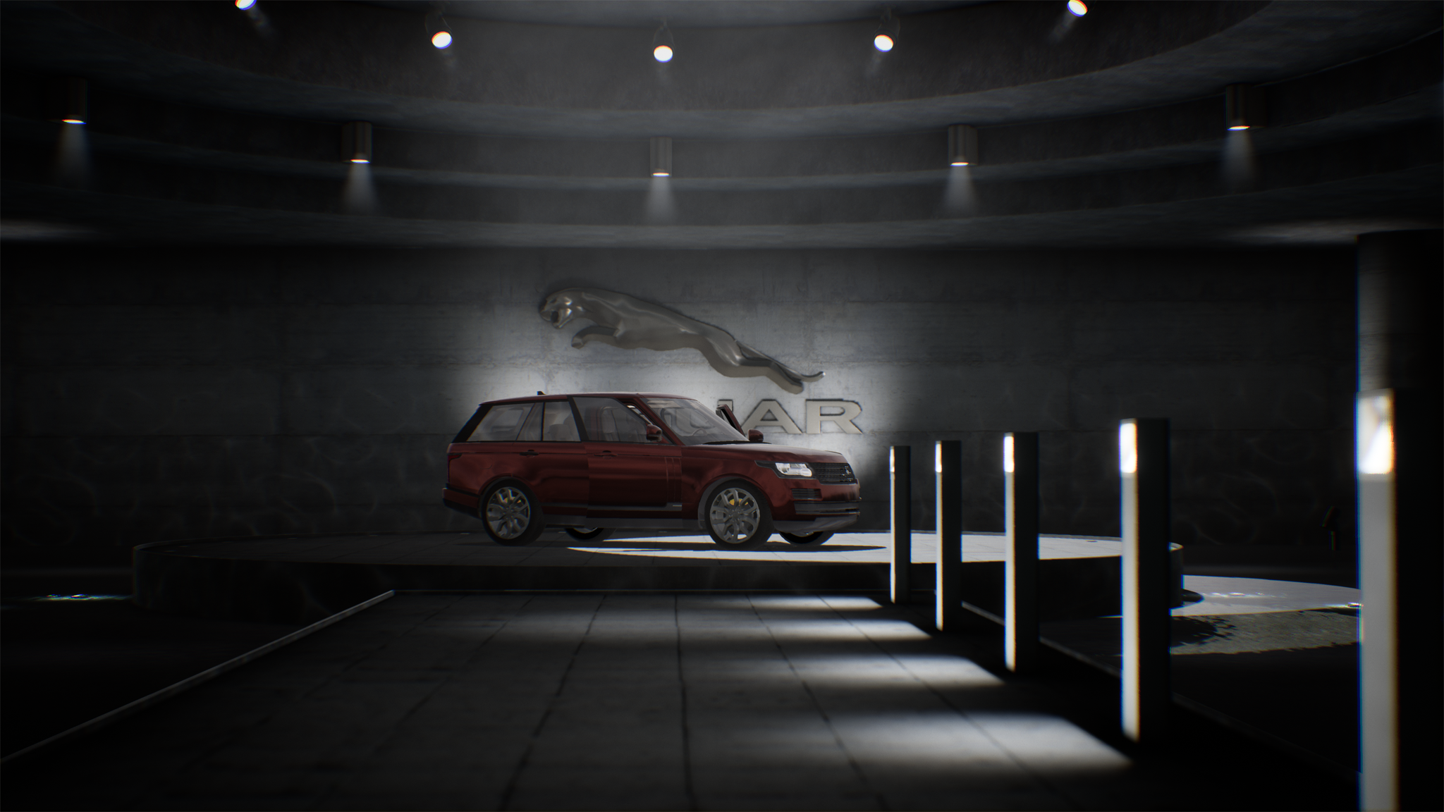 Side view of the car