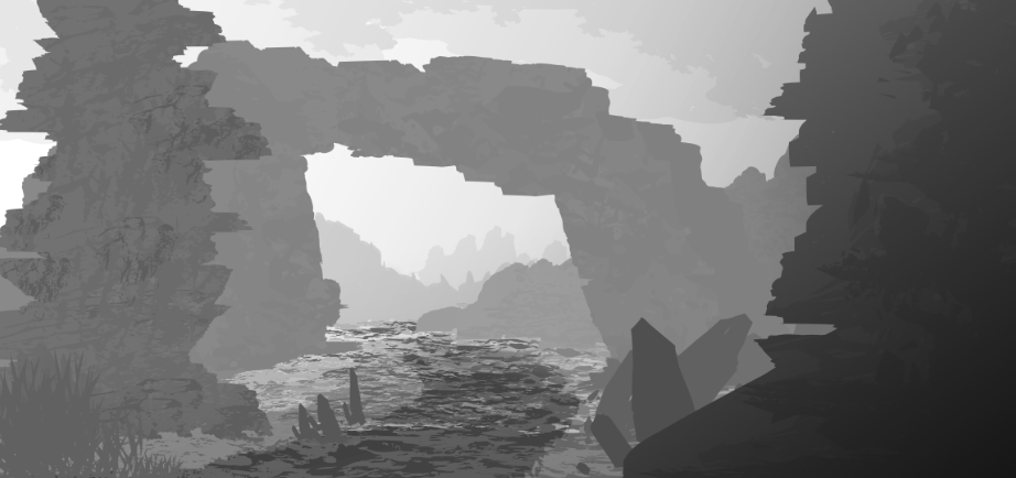 This is another environment of the planet Gravitonium, this area was the rocky mountains