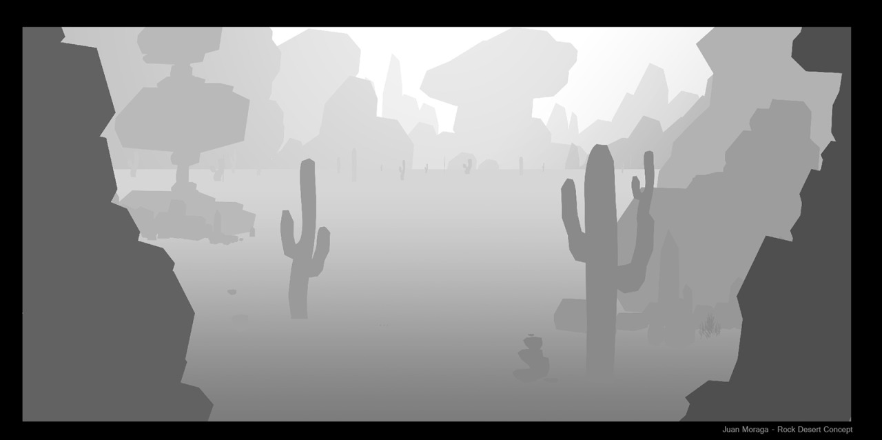 Concept of desert area